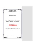 Luận văn Thạc sĩ Quản trị kinh doanh: Hoàn thiện công tác quản trị tại Công ty Cấp nước tỉnh Long An