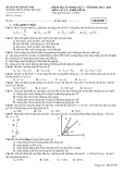 Đề thi học kì 1 môn Vật lý lớp 10 năm 2023-2024 - Trường THPT Lương Thúc Kỳ, Quảng Nam