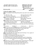 Đề thi giữa học kì 1 môn Sinh học lớp 11 năm 2022-2023 có đáp án - Trường THPT Cao Bá Quát, Quảng Nam