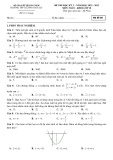 Đề thi học kì 2 môn Toán lớp 10 năm 2022-2023 - Trường THPT Lương Thúc Kỳ, Quảng Nam