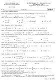 Đề thi giữa học kì 1 môn Toán lớp 11 năm 2022-2023 - Trường THPT Lương Thúc Kỳ, Quảng Nam