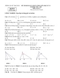Đề thi giữa học kì 2 môn Toán lớp 7 năm 2022-2023 có đáp án - Phòng GD&ĐT Thạch Hà