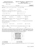 Đề thi giữa học kì 2 môn Toán lớp 12 năm 2022-2023 - Trường THPT Lương Thúc Kỳ, Quảng Nam