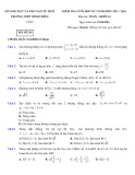 Đề thi học kì 2 môn Toán lớp 10 năm 2023-2024 có đáp án - Trường THPT Bình Chiểu, HCM