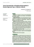 Some characteristics of peripheral neuropathy in newly diagnosed type 2 diabetes patients