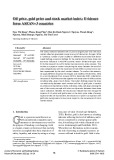 Oil price, gold price and stock market index: Evidence form ASEAN+3 countries