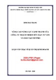 Luận văn Thạc sĩ Quản trị kinh doanh: Nâng cao năng lực cạnh tranh của Công ty trách nhiệm hữu hạn Tư vấn và Đào tạo NetPro