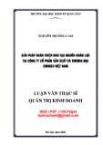 Luận văn Thạc sĩ Quản trị kinh doanh: Giải pháp hoàn thiện đào tạo nguồn nhân lực tại Công ty cổ phần Sản xuất và Thương mại Ominsu Việt Nam