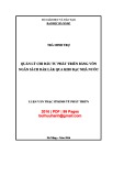 Luận văn Thạc sĩ Kinh tế: Quản lý chi đầu tư phát triển bằng vốn ngân sách Đăk Lắk qua kho bạc nhà nước