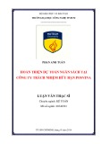 Luận văn Thạc sĩ Kế toán: Hoàn thiện dự toán ngân sách tại Công ty trách nhiệm hữu hạn Posvina