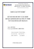 Khóa luận tốt nghiệp Kế toán - Kiểm toán: Kế toán doanh thu và xác định kết quả kinh doanh tại Công ty TNHH TM và bao bì Sài Gòn Trapaco