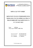 Khóa luận tốt nghiệp Kế toán - Kiểm toán: Kiểm toán tài sản cố định kiểm toán trong báo cáo tài chính tại Công ty trách nhiệm hữu hạn Kiểm toán và Tư vấn Đất Việt
