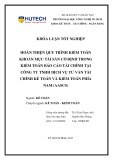 Khóa luận tốt nghiệp Kế toán - Kiểm toán: Hoàn thiện quy trình kiểm toán khoản mục tài sản cố định trong kiểm toán báo cáo tài chính tại Công ty TNHH dịch vụ Tư vấn Tài chính kế toán và Kiểm toán phía Nam (AASCS)