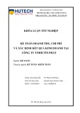 Khóa luận tốt nghiệp Kế toán - Kiểm toán: Kế toán doanh thu, chi phí và xác định kết quả kinh doanh tại Công ty TNHH Tín Phát