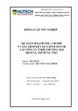 Khóa luận tốt nghiệp Kế toán - Kiểm toán: Kế toán doanh thu, chi phí và xác định kết quả kinh doanh tại Công ty TNHHH Thương mại dịch vụ trí Hùng Việt