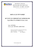 Khóa luận tốt nghiệp Kế toán - Kiểm toán: Kế toán xác định kết quả kinh doanh tại Công ty cổ phần Tekcom