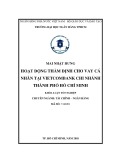 Khóa luận tốt nghiệp Tài chính ngân hàng: Hoạt động thẩm định cho vay cá nhân tại Vietcombank chi nhánh thành phố Hồ Chí Minh