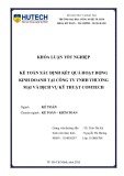 Khóa luận tốt nghiệp Kế toán - Kiểm toán: Kế toán xác định kết quả hoạt động kinh doanh tại Công ty TNHH Thương mại và Dịch vụ Kỹ thuật Comtech