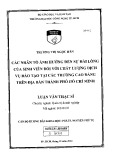 Luận văn Thạc sĩ Quản trị doanh nghiệp: Các nhân tố ảnh hưởng đến sự hài lòng của sinh viên đối với chất lượng dịch vụ đào tạo tại các trường cao đẳng trên địa bàn thành phố Hồ Chí Minh