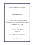 Luận văn Thạc sĩ Kinh tế: Quản trị rủi ro thanh khoản tại Ngân hàng thương mại cổ phần Xuất nhập khẩu Việt Nam - Nguyễn Thượng Thắng