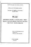 Khóa luận tốt nghiệp Tài chính ngân hàng: Hợp đồng tương lai hàng hóa - Thực trạng tại ngân hàng TMCP Kỹ thương Việt Nam-Techcombank