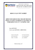 Khóa luận tốt nghiệp Kế toán - Kiểm toán: Kiểm toán khoản mục doanh thu bán hàng và cung cấp dịch vụ tại Công ty TNHH Kiểm toán tư vấn Rồng Việt