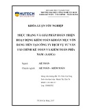 Khóa luận tốt nghiệp Kế toán - Kiểm toán: Thực trạng và giải pháp hoàn thiện hoạt động kiểm toán khoản mục vốn bằng tiền tại Công ty Dịch vụ Tư vấn Tài chính Kế toán và Kiểm toán Phía nam (AASCs)