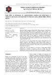 Study effect of temperature on copolymerization reactions and performance of copolymer used as pour point depressant for Diamond crude oil, Blocks 01&02, offshore Vietnam