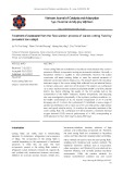 Treatment of wastewater from the flocculation process of waste cutting fluid by zerovalent iron catalyst