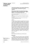 Characterizing beef consumption behaviors of households in Dien Bien province, Vietnam