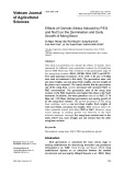 Effects of osmotic stress induced by PEG and NaCl on the germination and early growth of mung bean