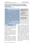 Surgical outcomes of fixation of closed intercondylar humerus fractures using locking plates at the 108 Military Central Hospital