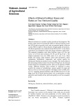 Effects of mineral fertilizer doses and ratios on tea yield and quality