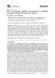 Risk of groundwater pollution and proposals for sustainable development in Binh Thuan province, Vietnam