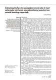 Estimating the face-to-face reinforcement ratio of short rectangular reinforced concrete columns based on two uniaxial bendings separately