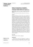 Effects of temperature on population growth and resting egg production of freshwater rotifer (Brachionus calyciflorus)