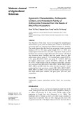 Agronomic characteristics, anthocyanin content, and antioxidant activity of anthocynins extracted from the seeds of black rice accessions