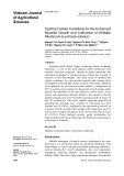 Optimal culture conditions for the enhanced mycelial growth and cultivation of Shiitake mushroom (Lentinula edodes)