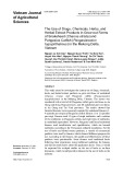 The use of drugs, chemicals, herbs, and herbal extract products in grow out farms of Snakehead (Channa striata) and Pangasius catfish (Pangasianodon hypophthalmus) in the Mekong Delta, Vietnam