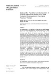 Study on the population and composition of parasitic nematodes related to Da Xanh pomelo (Citrus maxima) in Tien Giang province, Vietnam