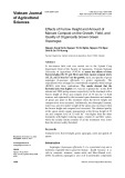 Effects of furrow height and amount of manure compost on the growth, yield, and quality of organically grown green asparagus