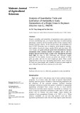 Analysis of quantitative traits and estimation of heritability in early generations of a single cross in soybean (Glycine max (L.) Merrill)