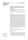 Integration of mineral fertilizer with organic fertilizer for improved tomato fruit yield and quality