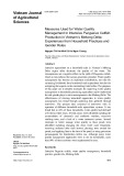 Measures used for water quality management in intensive Pangasius catfish production in Vietnam’s Mekong Delta: Experiences from household practices and gender roles