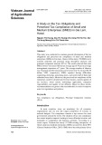 A study on the tax obligations and perceived tax compliance of small and medium enterprises (SMES) in Gia Lam, Hanoi