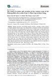 The trend of erosion and accretion of the western coast of the Mekong Delta, the section from Ca Mau Cape to Kien Giang