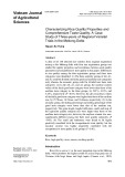 Characterizing rice quality properties and comprehensive taste quality: A case study of three-years of regional varietal trials in the Mekong Delta