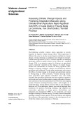 Assessing climate change impacts and prioritizing adaptation measures using climate-smart agriculture rapid appraisal (CSA-RA): A case study in Thuong Bang La commune, Van Chan district, Yen Bai province