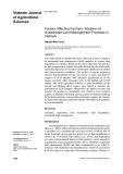 Factors affecting farmers’ adoption of sustainable land management practices in Vietnam