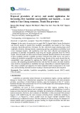 Proposed procedure of survey and model application for forecasting flow landslide susceptibility and hazards – A case study in Tam Chung commune, Thanh Hoa province